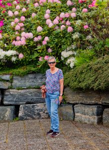 Mum was wearing flower camoflage.