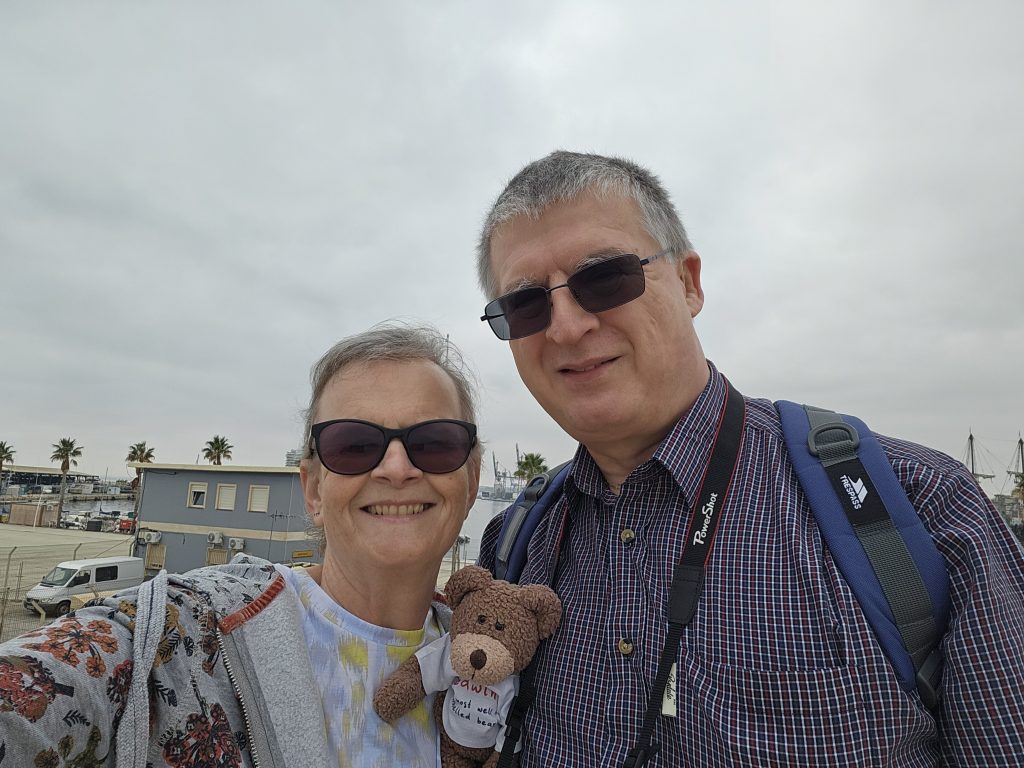 Photo-bombing mum and dad's selfie