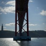 Under the bridge we go