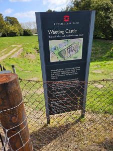 The entrance to the site
