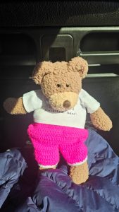 Tedwina is settling in for the coach trip