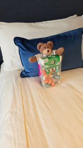 The box of TicTacs is as big as Tedwina