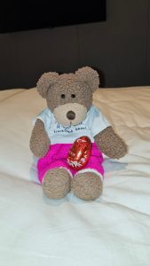 It is Easter Sunday. And Stuart has left an Easter egg for Tedwina.