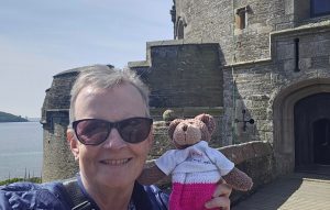 Mum and Tedwina at the castle