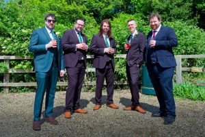 The groomsmen - with a substitute in play!