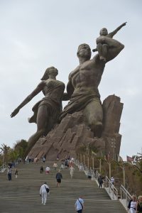 The African Renaissance Monument with its 198 steps