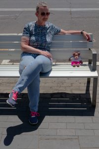 Mum and Tedwina having a rest